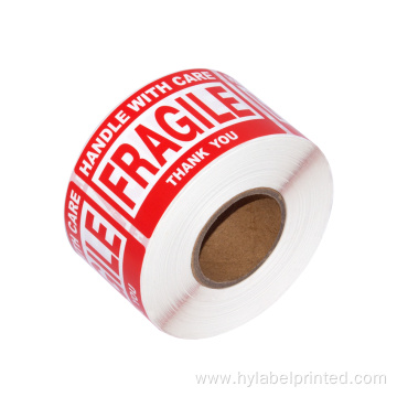 Custom Fragile Labels on Roll for Shipping